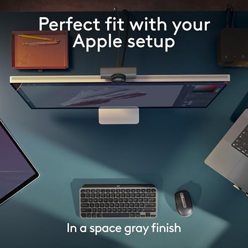 Logitech MX Anywhere 3S Mac Compact Wireless Mouse 8K DPI - Space Grey | Compact, Bluetooth, Any-surface tracking, Quiet clicks, USB C, iPad compatible - color: Space Grey