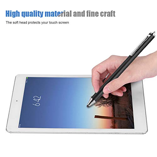 Stylus Pen, Soft Tip Capacitive Stylus Universal for 2018, Tablet, Phone, No Battery Needed, Screen Protector (Black)