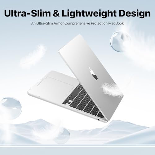 Macaset MacBook Air 15 inch Case M5-M2 2026-2023 A3448 A3241 A3114 A2941 | 100% Laptop Color Match, Easy to Snap on, Air 15.3 Hard Shell Protective Laptop Cover - color: Matte Clear