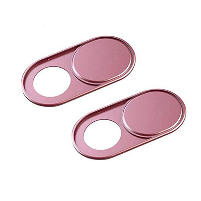 Metal Webcam Cover Slide, Shutter Magnet Slider Camera Cover for Web Cam iPhone PC Laptops Tablet Phone Lens Protect Privacy Sticker (Rose gold-2pcs) - size: Rose gold-2pcs