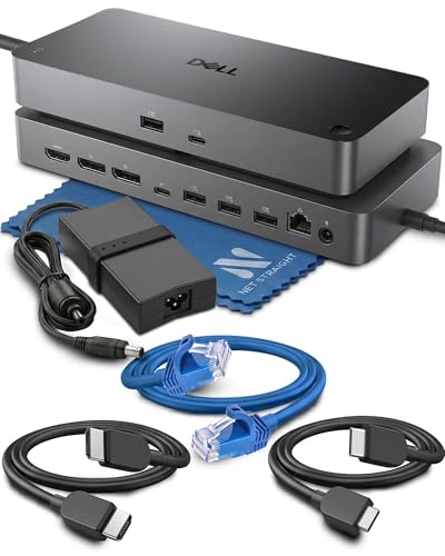 WD25 Pro Dock USB-C Docking Station for Laptops - 100W Power Delivery, 2.5 Gigabit Ethernet, 4 Display Support (2X DisplayPort 1.4, HDMI 2.1), 6 USB Ports, Single Cable Solution