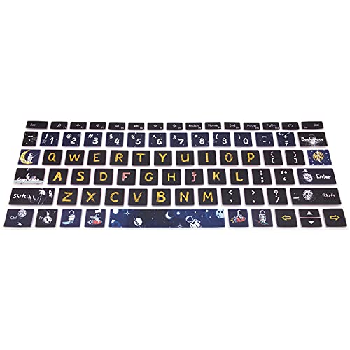 Silicone Keyboard Skin for 12.4" Microsoft Surface Laptop Go 1/2 / 3, Space Man - color: Space Man