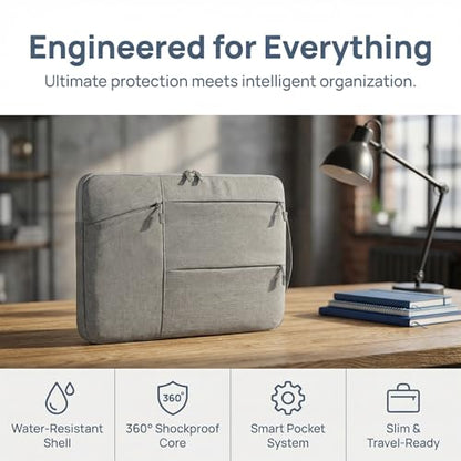 Laptop Office Bag Polyester Case Sleeve for Mate Book Think pad Office Bag-Gray - color: Gray