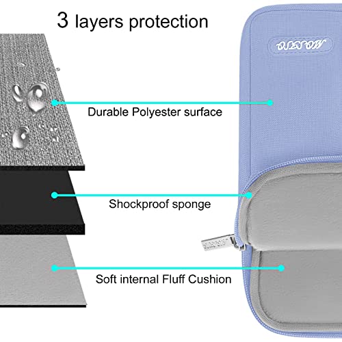 MOSISO Laptop Case 13 inch, Laptop Sleeve Bag with Pocket | Compatible with MacBook Neo A3404 2026/Air/Pro 13 M5/M4/M3/M2/M1 2026-2016, Polyester Vertical Computer Bag, Pastel Blue - color: Pastel Blue, size: 13 inch