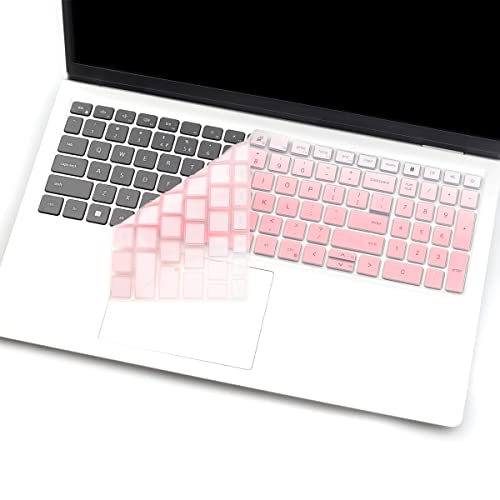 Keyboard Cover for 2025 Dell 16 Plus Laptop DB16250 DB16255 DC16250, Dell 15 Laptop DC15250 DC15255 15.6",2024 2023 Dell Inspiron 15 3510 3511 3515 3520 3525 3530 3535 5510 5515 5518 15.6 - color: OmbrePink