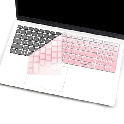 Keyboard Cover for 2025 Dell 16 Plus Laptop DB16250 DB16255 DC16250, Dell 15 Laptop DC15250 DC15255 15.6",2024 2023 Dell Inspiron 15 3510 3511 3515 3520 3525 3530 3535 5510 5515 5518 15.6 - color: OmbrePink