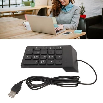 18-Key Wired Numeric Keypad – USB Plug and Play Ergonomic Mini Number Pad for PC Laptop Desktop Efficient Data Entry, Quiet Typing(2PCS) - size: 2PCS