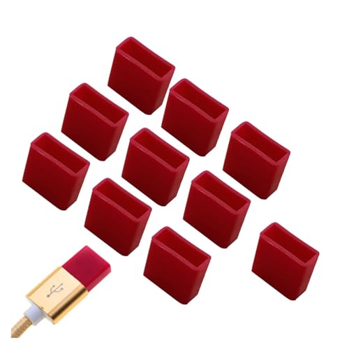 USB Cover Cap 12 Pcs USB Male Dust Plug Silicone Stopper Cap for Charging Extension Transfer Data Line Cable USB Protector Anti-Dust Cover for USB Type A(Q-Rose redJ) - color: Q-rose redJ