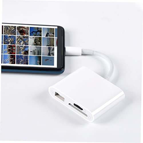 HOMSFOU USB Card Reader 3-in-1 Multi-Format Adapter for Laptop Tablet and Phone High-Speed USB 3.0 Type-C Converter Compatible