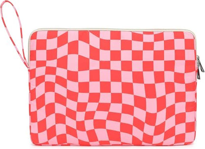 Laptop Sleeve Carrying Case Bag with Handle and Pocket for MacBook Pro 16 inch and 16 inch-16.2 inch Lpaotp (Grid) - color: Grid With Strap, size: 16 inch