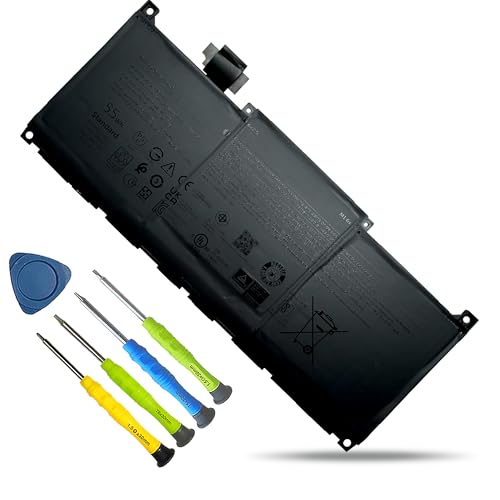 MN79H Laptop Battery Replacement for Dell XPS 9320, XPS 13 Plus 9320, XPS 13 9340, XPS9320-7523BLK-PUS XPS9320-7585SLV-PUS Series J7H5M 0J7H5M NXRKW 0NXRKW 2FVJM - size: 11.81*4.33*1.97inch MN79H