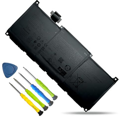 MN79H Laptop Battery Replacement for Dell XPS 9320, XPS 13 Plus 9320, XPS 13 9340, XPS9320-7523BLK-PUS XPS9320-7585SLV-PUS Series J7H5M 0J7H5M NXRKW 0NXRKW 2FVJM - size: 11.81*4.33*1.97inch MN79H
