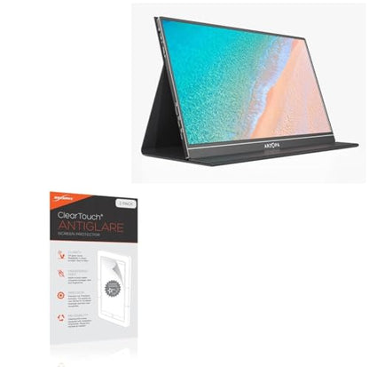 BoxWave Screen Protector Compatible with ARZOPA Portable Monitor S1 Table (15.6 in) - ClearTouch Anti-Glare (2-Pack), Anti-Fingerprint Matte Film Skin