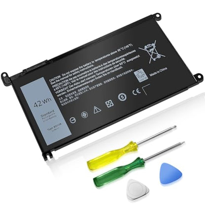 WDX0R Laptop Battery Compatible with Dell inspiron 13 14 15 7000 5000 Series 5379 5567 5570 5579 7378 7573 7579 Latitude 3500 3400 3340 3580 3590 3480 3490 3189 P69G P58F 3CRH3 42Wh 11.4V - size: WDX0R for Dell