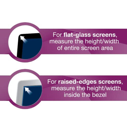 3M High Clarity Privacy Filter for 24.0" Widescreen Monitor | 16:9 Aspect Ratio, (HC240W9B)