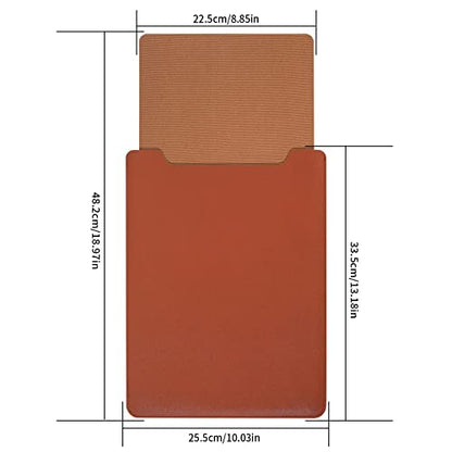 Compatible with Apple 14 inch/13.3 inch Laptop Sleeve, Padded Case, Thin Portable, Versatile Bag - Compatible with 2022 Pro, 2015 Pro, Air-Brown - color: brown