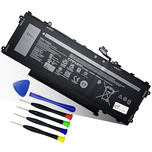 60Wh GT6TK Battery Replacement for Dell Latitude 9440 9450 2-in-1 Series Notebook 0K2CPY K2CPY 0MWK05 MWK05 Battery - size: 10.47*3.98*0.19 inch GT6TK