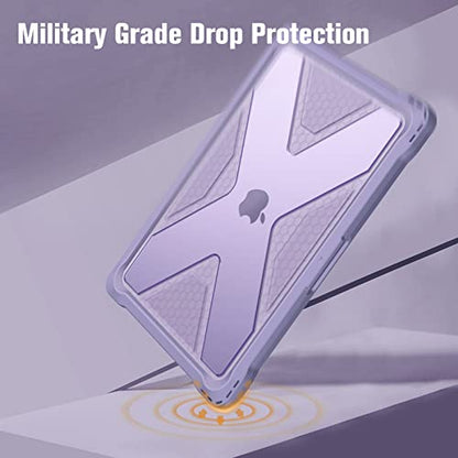 Fintie Case for MacBook Air 13.6 Inch A3449 A3240 A3113 A2681 (2022 2023 2024 2025 2026 Release) - Heavy Duty Rugged Hard Shell Case Cover for MacBook Air 13 Inch M2 M3 M4 M5 Chip, Lilac - color: Lilac