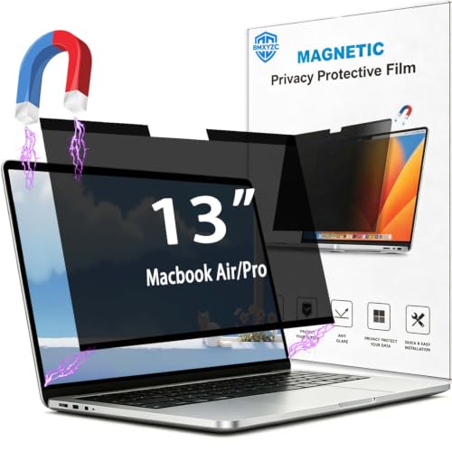 Magnetic Privacy Screen for MacBook Air 13 Inch (2018-2020), Pro(2017-2020), 26° Patented Removable Laptop Privacy Filter Shield and Protector - size: Macbook Air/Pro 13.3"