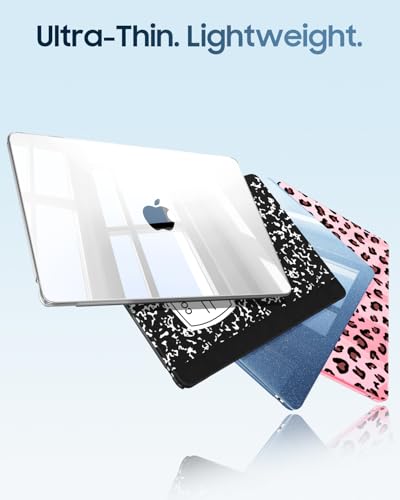 Fintie Case for MacBook Air 13 inch A3449/A3240/A3113/A2681 2022-2026 | M2/M3/M4/M5, Snap On Hard Shell, Full Port Access, Easy On/Off, Lightweight, Crystal Clear - color: Soaring Pig