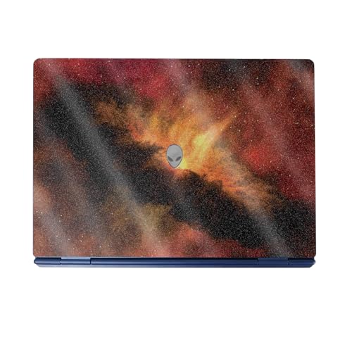 Glossy Glitter Laptop Skin Compatible with Alienware 16/16X Aurora (2025) - Spacial Overload - Premium 3M Vinyl Protective Wrap Decal Cover - Easy to Apply | Crafted in The USA by MightySkins - color: Spacial Overload, size: 16/16X Aurora (2025) Full Cove