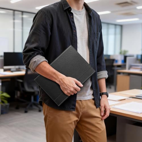 Fintie Protective Case for 14 inch HP/Lenovo/ASUS with Pocket, Black | Fits for 14'' HP 14-ee, Lenovo IdeaPad 1 Gen 7, ASUS Vivobook 14 X1404, Dell Latitude 3440 - color: Black