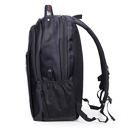 Laptop Backpack,Friendly Business Travel Laptop Bag for Womens Mens with USB Charging Port, Collage School Computer Daypack - Black