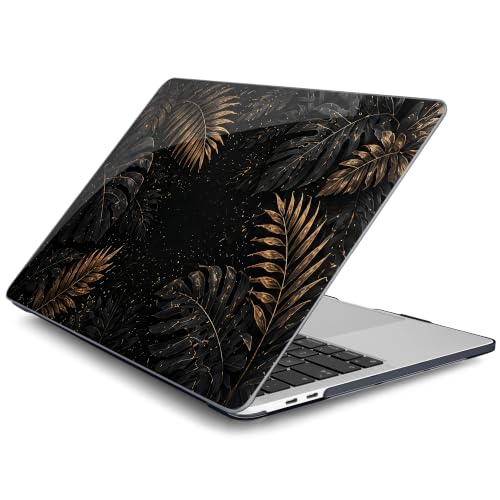 Batianda AstroGrid Case for MacBook Pro 13 inch 2022, Luxury Tropic Leaf | Fits Model A2338 M2 M1 A2251 A2289,1.2mm Slim Lightweight Hard Shell Cover, Scratch Resistant,4-in-1 Accessories Bundle - color: Luxury Tropic Leaf