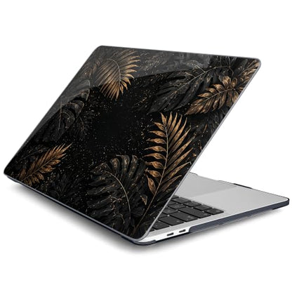 Batianda AstroGrid Case for MacBook Pro 13 inch 2022, Luxury Tropic Leaf | Fits Model A2338 M2 M1 A2251 A2289,1.2mm Slim Lightweight Hard Shell Cover, Scratch Resistant,4-in-1 Accessories Bundle - color: Luxury Tropic Leaf
