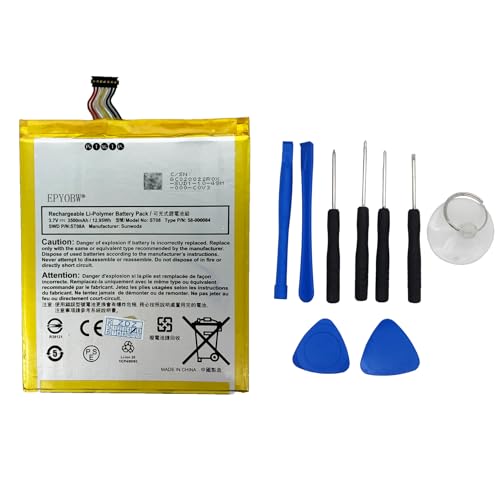 58-000084 Laptop Battery 12.95Wh 3500mAh Compatible with Fire HD 7" 4th Gen 2014 SQ46CW B00IKPW0UA B00IKPYKWG Series Laptop MC-347993 ST08 ST08A 3.7V