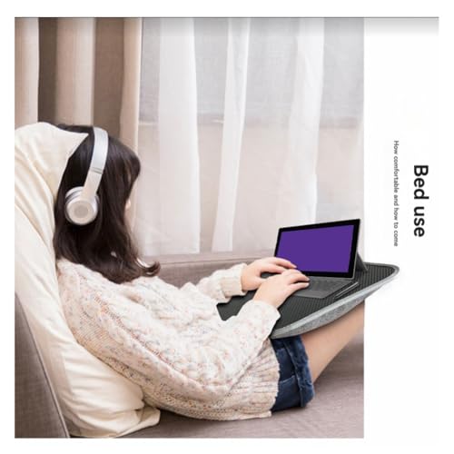 Lap Desk with Cushioned Pillow for Laptops Portable Writing Tray for Work, for Home & Travel Use Without Handle