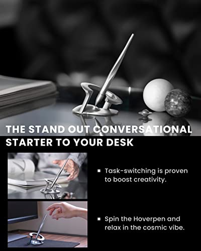 novium Hoverpen Interstellar - Ballpoint Pen, Starlight Silver | Magnetic Features, German-engineered Ballpoin Pen Refill - color: Starlight Silver, style: Standard