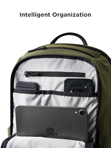 ALPAKA Elements Backpack Pro 24L Laptop Backpack Green | Fits 16-inch Laptop with Dual Bottle Pockets, Weather-Resistant Fabric Axoflux 400D, Travel Backpack for Men Work College - color: Green