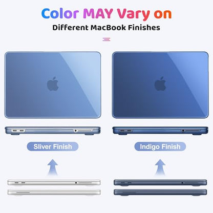 May Chen for MacBook Neo 13 inch Liquid Retina Display ((2026 Release A3404), Slim & Lightweight Protective Case with Screen Protector&Keyboard Cover&Dust Plug, Crystal Indigo - color: Crystal Indigo