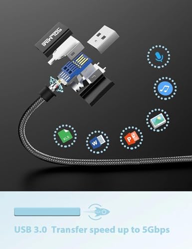 USB C Female to USB Male Adapter Cable (7.5 ft) -USBC to USB Adapter with 5Gbps Data Transfer for Laptop, PC, Flash Disk, USB C Headphone - size: 2.4M/7.8FT