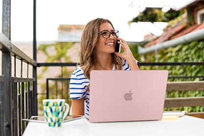 Teryeefi Compatible with M5 MacBook Air 13.6 inch M2 M3 M4 Case 2022 2023 2024 2025 2026 Model A2681/A3113/A3240/A3449, Laptop Hard Shell Case&Keyboard Cover&USB 3.0 Adapter, Frosted Chalk Pink - color: Frosted Chalk Pink