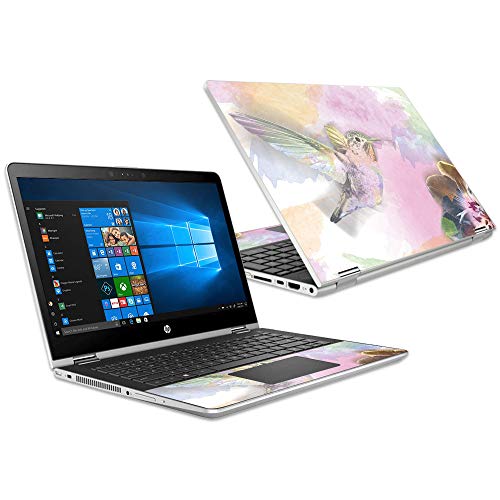 MightySkins Skin Compatible with HP Pavilion x360 15.6" (2018) - Water Color Mocking | Protective, Durable, and Unique Vinyl Decal wrap Cover | Easy to Apply, Remove | Made in The USA - color: Water Color Mocking