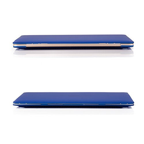 RUBAN Case Compatible with MacBook 12 Inch A1534 - Slim Snap On Hard Shell Protective Cover and Keyboard Cover, Navy Blue - color: Navy Blue