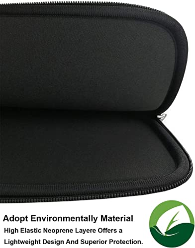 Laptop Bag 15 Inch, Resistant Neoprene Sleeve/Notebook Computer Pocket Case | Laptop Sleeve, Computer Cover/Tablet Briefcase Carrying Bag Compatible Asus/Dell/Fujitsu/HP/Sony/Toshiba/Acer- (Black) - color: Black, size: 15 inch