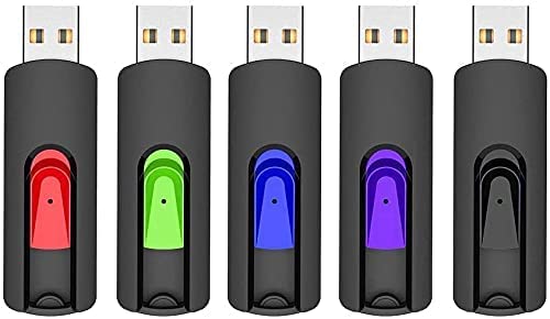 RAOYI 5 Pack 32GB USB Flash Drive, USB 2.0 Memory Stick Thumb Drives Jump Drive Pen Drive for PC Laptop Computer - 32G Multipack - color: 5 Mixed Colors, size: 32GB-2.0