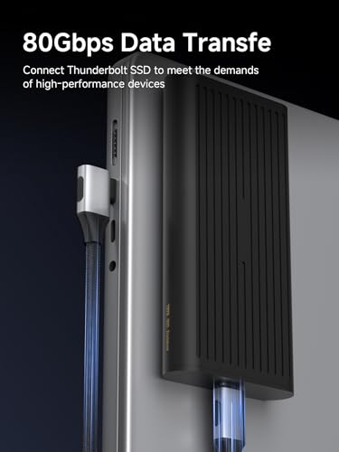 USB4 Cable, Right Angle 90Degree Braided 80Gbps, 240W Fast Charging, 8K@60Hz USB4 V2.0 USB-C Cable fits for iPhone 17 16 15 Pro Max, iPad Pro, MacBook, Thunderbolt 5/4 (Side 90 Degree, 1.6FT) - color: Grey, size: 1.6