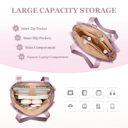 GOLF SUPAGS Convertible Laptop Backpack for Women Casual Daypack Notebook Tote Bag for Work College Travel Leisure (Pinkish Purple) - color: Pinkish Purple