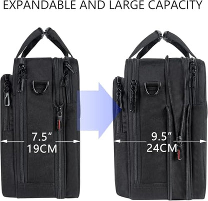 VANKEAN Laptop Briefcase Fits 15.6"-16" Laptop Slim Expandable Shoulder Bag