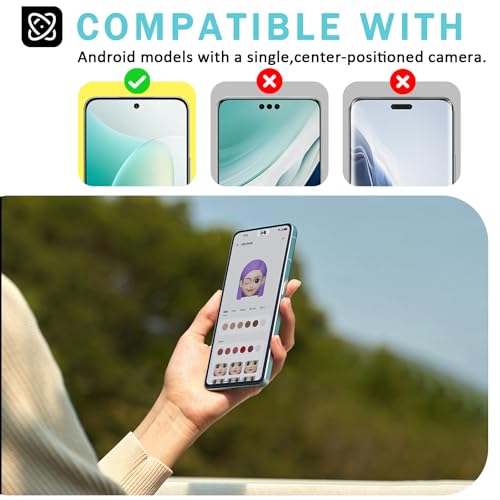 Front Camera Cover Compatible for Android Phones/Pixel/Galaxy/iPad-Black | Webcam Blocker for Single Front Camera, Privacy Slider Protects Your Phone Security - color: Black