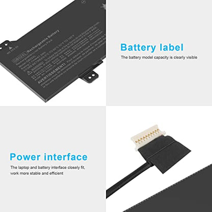 GB02XL Laptop Battery Replacement for HP Chromebook X360 14A 14-DB 11 G8 G7 G1 G2 EE/Chromebook 11A G8 G5 G6 EE/Chromebook 14 G5 14-DB0051CL Series hstnn-ub7m L42583-005 L42550-271 L42583-002 - size: GB02XL 11.50*5.51*0.67in