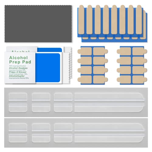 Privacy Screen Adhesive Strips and Slide Mount Holder Tabs for Computer Monitors and Laptops - Easy On-Off Your Security Filter with Replacement Kit for Monitor Laptop Privacy Protector