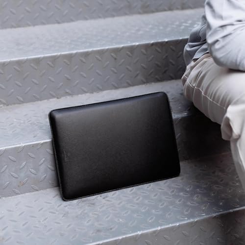 Comfyable Laptop Sleeve 13 Inch Precisely Compatible with MacBook Air M5 2026 & MacBook Pro/Neo A18, Faux Leather Cover Case, Black - color: Black, size: For 13" MacBook Pro & Air & Neo
