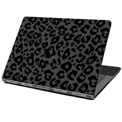 Laptop Skin Sticker Decal 12" 13" 13.3" 14" 15" 15.6",Waterproof Scratch Resistant Vinyl,Reusable Easy to Apply,for MacBook HP Dell Notebooks Netbooks Laptop,2 Wrist Pads,Black Green Leopard Print - color: Black Green Leopard Print