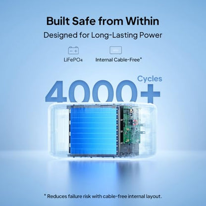BLUETTI B500K Expansion Battery for Apex 300 Portable Power Station, 5120Wh | LiFePO4 Battery Pack, Solar Generator Add-on Module for Home Backup, Emergency, Off-Grid (Expansion Cable CA90 Included) - style: ‎BLUETTI B500K for Apex 300