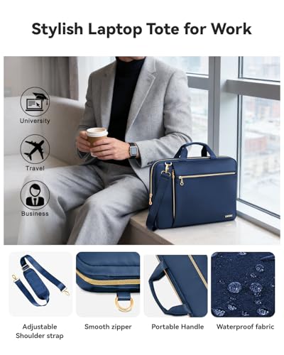 Laptop Bag Case for Women Men Messenger Briefcase Bag, 17 17.3 Inch | Compatible with HP OmniBook Envy Omen Pavilion/Dell Inspiron Precision/LG Gram/Yoga ThinkPad, Carrying Bag 18 inch, Blue - color: Blue, size: 17.3 inch